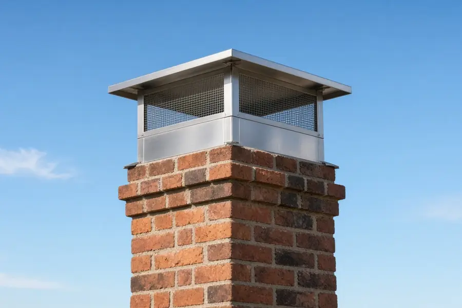 Chimney cap installation at a Dallas-area home (placeholder photo)